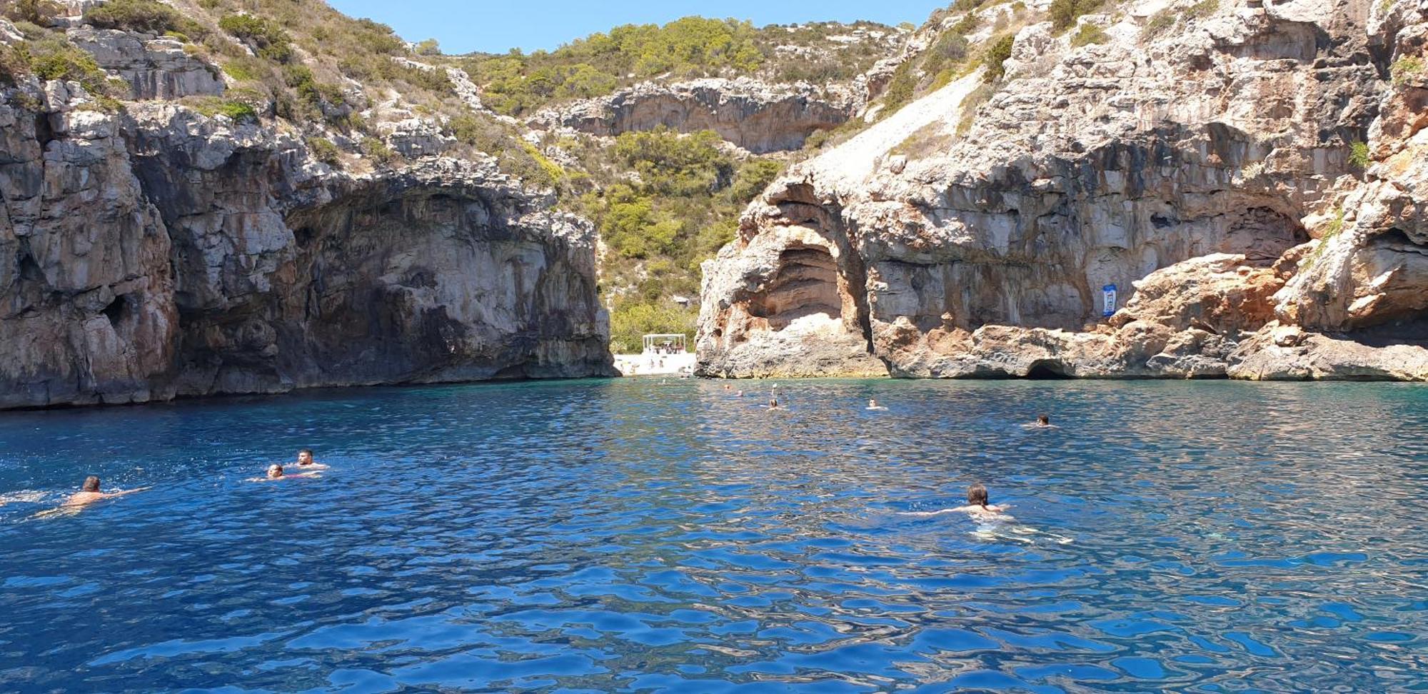 Botel Blue & Cave Vis Island And Pakleni Islands Private Day Trip From Hvar Hvar Town